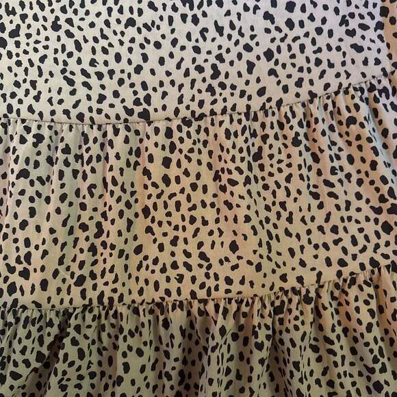 PrettyGarden Animal Print Babydoll Blouse, Size L - Picture 5 of 7